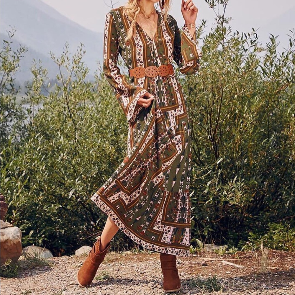 💚 Lovely Mix Print Maxi